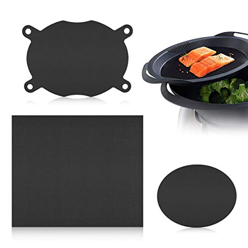Das beliebteste Zubehör für den Thermomix® 28 AIEVE 3er Set Dauerbackfolie Backpapier wiederverwendbar Kompatibel mit Varoma Einlegeboden Thermomix Zubehör für TM6 TM5 TM31 Küchenmaschine und Backofen