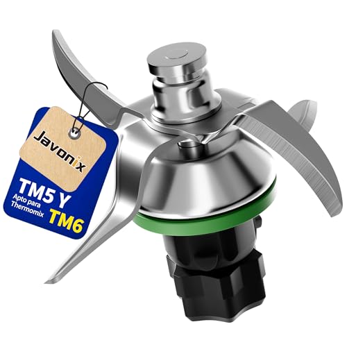 Javonix Cuchillas TM5 y TM6, Acero Inoxidable SUS304 (Incluye Junta de Sellado) - Cuchillo Bimby TM5...