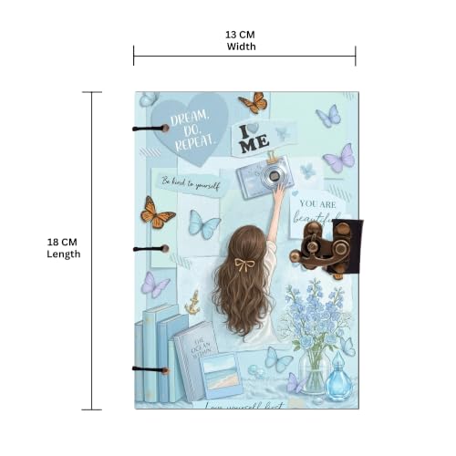 Image of Dream Do Respect Diary Notebook 7x5 Inch 160 Pages Unruled Journal for Notes