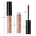 Matte Nude Lipstick Set, NICEFACE 12 Colors Waterproof Long Lasting Lip Gloss Non-Stick Cup Liquid Lipstick Set