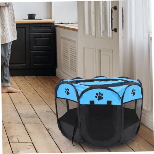 Cage avec barrière pour animaux domestiques enclos pliable chat chien intérieur