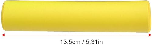 Miniatura 9 de Zerodis Empuñaduras de silicona para manillar de bicicleta, 1 par de empuñaduras de bicicleta, para la mayoría de MTB (amarillo)