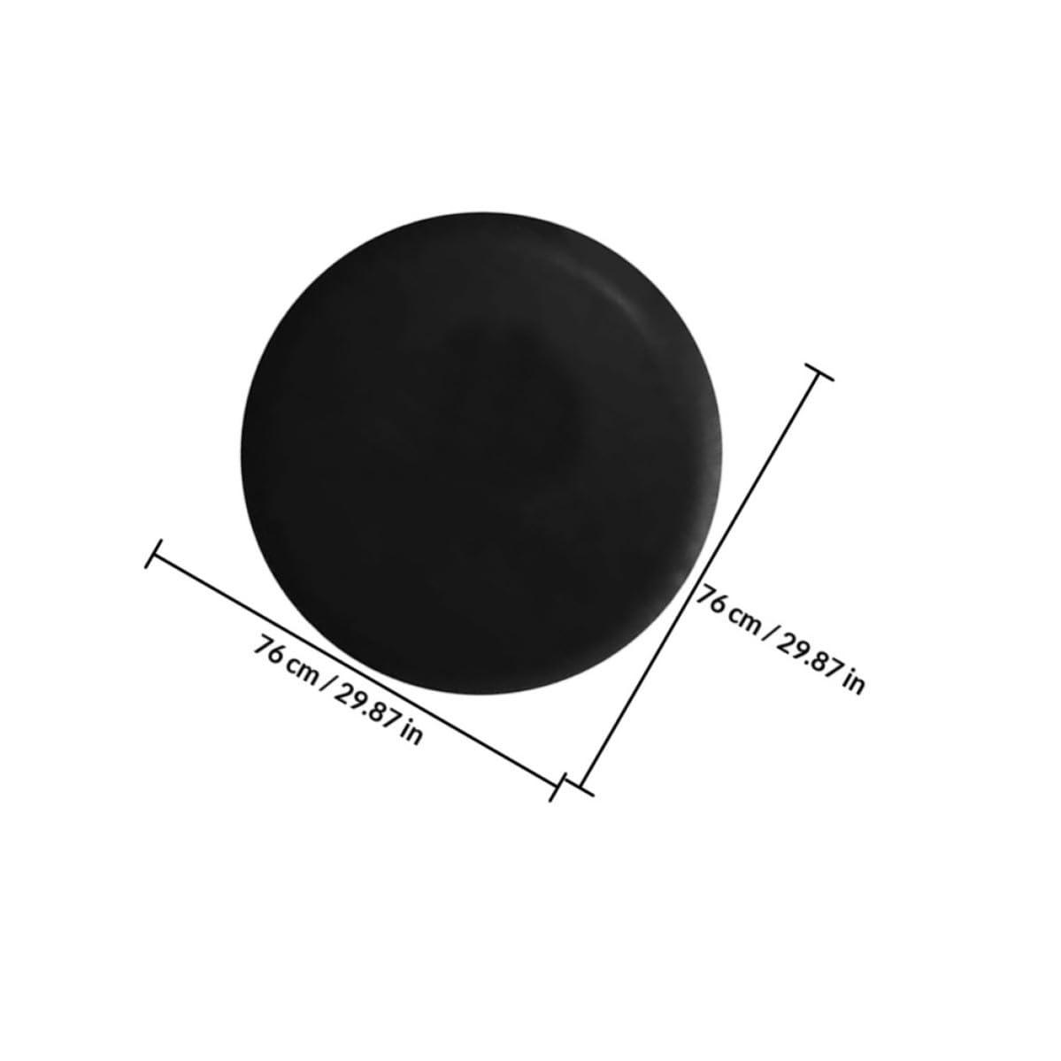 2 Stück Reifenabdeckung für Reserverad und Rad 15 Zoll PVC Schwarz