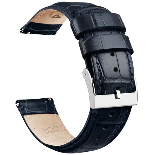 Image of Ritche Christmas Gift Quick Release Leather Watch Bands Genuine Leather Watch Strap for Samsung Galaxy Watch 6 Band Classic 43mm 47mm 40mm 44mm 18mm, 20mm or 22mm for Men and Women, White Elephant Gifts, Stocking Stuffers for Men