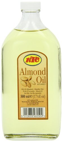 Pure Almond Oil KTC UK 500ml (Pack of 3) by KTC