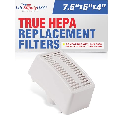 LifeSupplyUSA Vacuum Filter Replacement Compatible with Electrolux Lux Aerus Guardian Epic 8000/9000 Vacuum Cleaners Part 47404 (2-Pack)