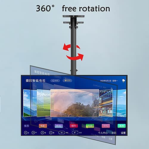 Support mural TV inclinable rotatif pour installation plafond écran plat - 7