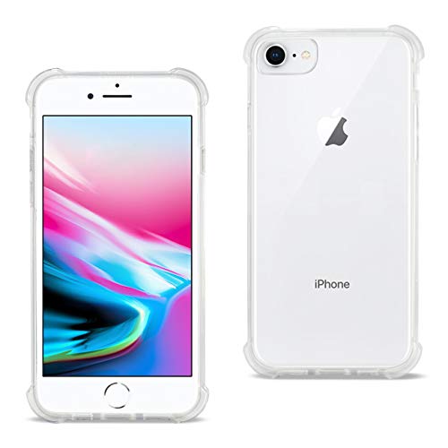 Reiko iPhone 8 Plus/iPhone 7 Plus Clear Bumper Case with Air Cushion Protection in Clear