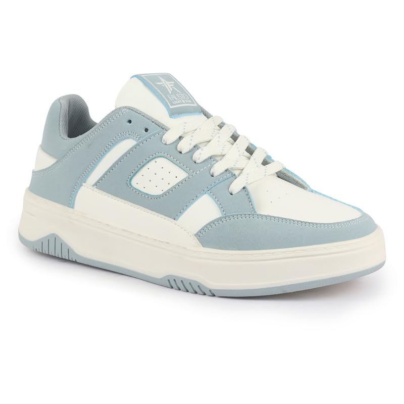 Image of FAUSTO Women Colorblocked Low Top Casual Shoes | Classic Lace-up Dress Sneakers | Memory Cushioned Insole