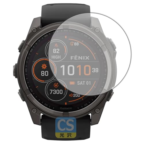PDA�H�[ GARMIN fenix 8 Sapphire Dual Power [�P�[�X�T�C�Y 51mm�p] �Ή� Crystal Shield �ی� �t�B���� ���� ���{��