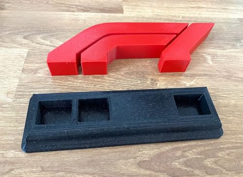 Image of Formula 1 Logo Display - F1 Desk decor for Car Lovers | Stylish Red & Black Motorsport Decor Gif