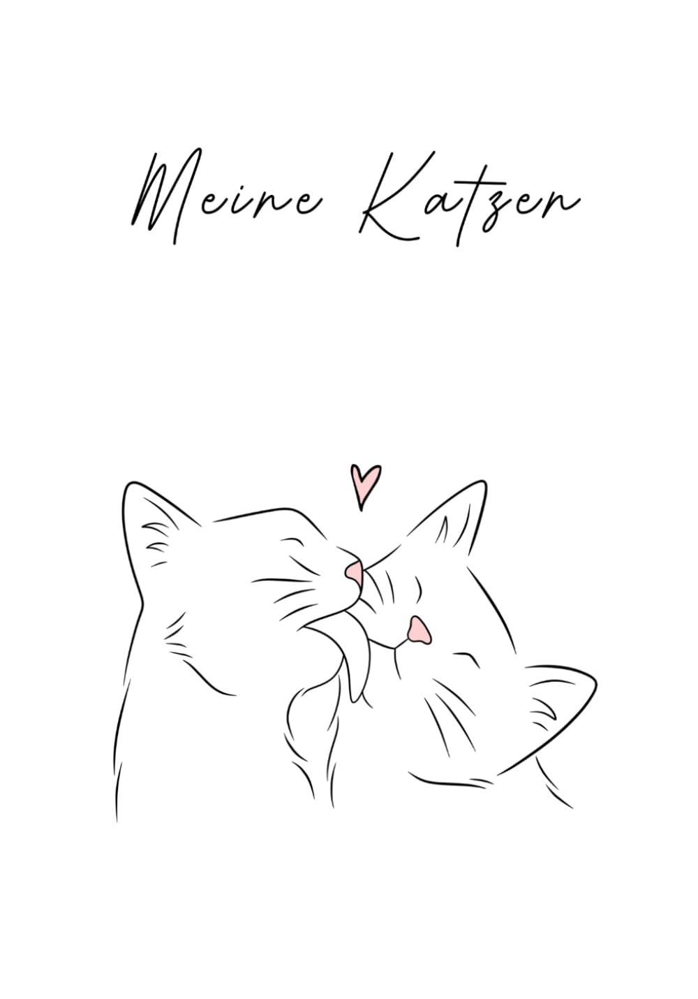 Meine zwei Katzen – Erinnerungsbuch für Katzenbesitzer zur gemeinsamen Erinnerungssammlung