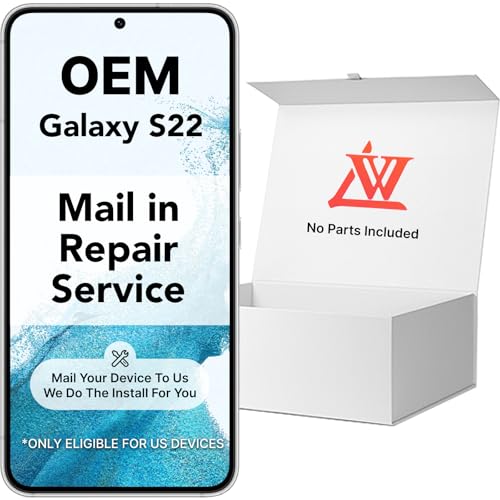LW Mail-in Repair Service with Original OEM Pull Screen Replacement for Samsung Galaxy S22 5G 6.1'' Display Digitizer LCD Touch Assembly SM-S901 S901U S901U1 S901B/DS/W/N/0/E