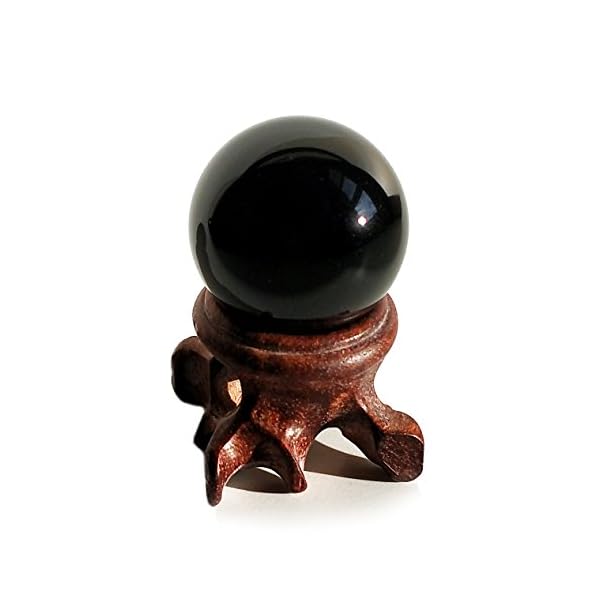 Mina Heal Obsidian-Kristallkugel für Fengshui, Meditation, Steinheilkunde, Wahrsager-Kugel, Innendekoration, 100… – Bild 5