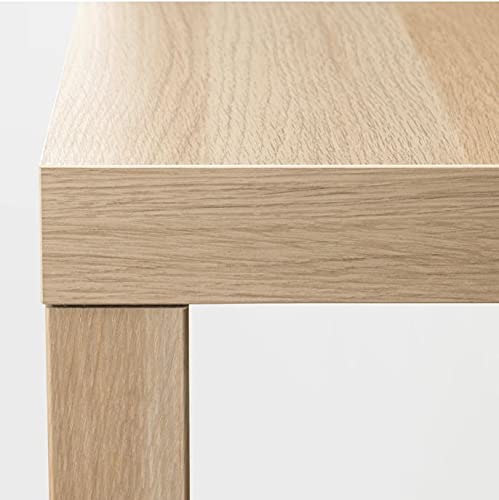 IKEA Couchtisch Lack 90x55cm Eicheneffekt Weiss lasiert 503.190.29