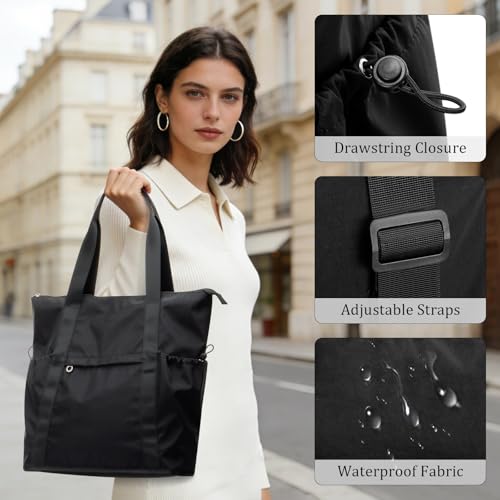 Bolso Tote para mujer, ligero, nylon para viaje y diario miniatura 5