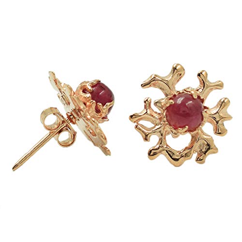 Boucles d'oreilles à tige en argent sterling 925 pierres précieuses 4mm