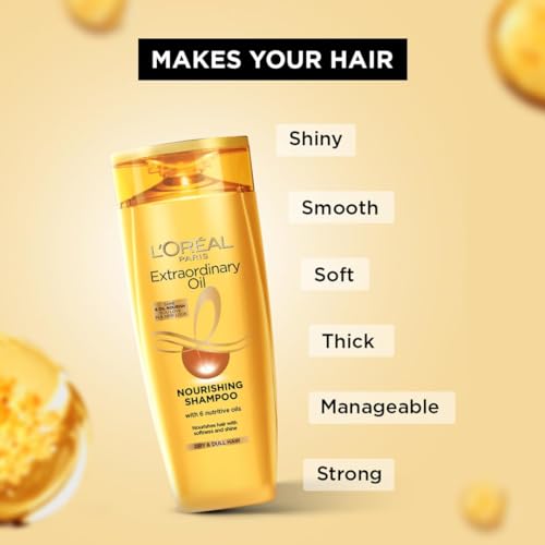 Image of L'Oreal Paris Extraordinary Oil Nourishing Shampoo for Dry & Dull Hair (180ml) + Extraordinary Oil Nourishing Conditioner for Dry & Dull Hair (180ml) (2 ITEM IN SET)