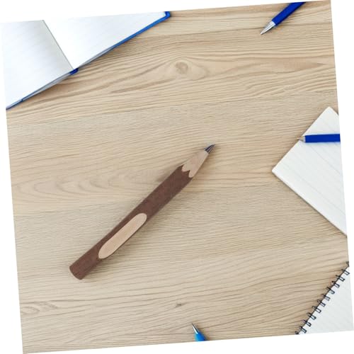 10 lápices de madera con corteza natural 13 cm miniatura 3