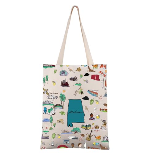 Bolsa Tote de Lona Alabama para Viaje miniatura 1