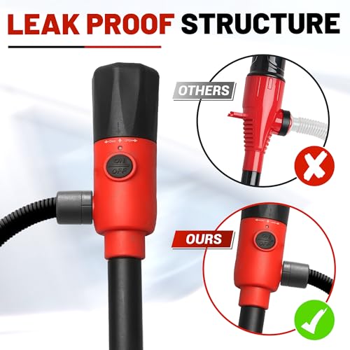 PUMPTOR Portable Fuel Transfer Pump Battery Powered Automatic Stop Gas Pump For Gas Can, Electric Gas Can Pump With 51 Inch Long Hose by PUMPTOR - Image 6