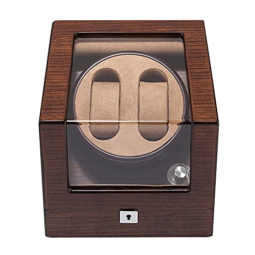 Enrollador de relojes automático madera para 2 relojes de pulsera 2
