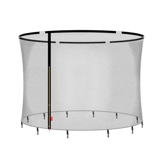 Baunsal® Trampolin Sicherheitsnetz Ø 305 cm (FGOS) für 8 Netzstangen Netzhöhe 180 cm Ersatzteile Netz Schutznetz Kindertrampolin Ersatznetz Gartentrampolin Outdoor