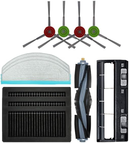 Ersatzteil-Set Für Yeedi Mop Station Pro – 11 Teile: Hauptbürste, Seitenbürsten, Filter, Wischpads