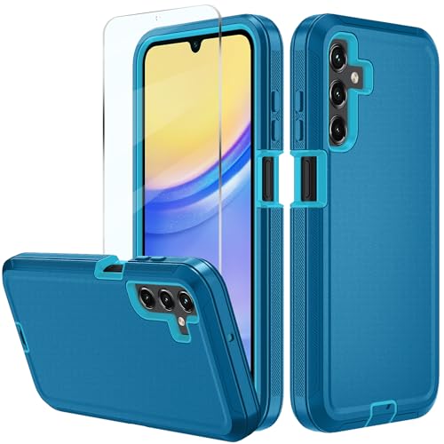 Coque robuste Samsung Galaxy A15 5G anti-chute avec verre trempé de qualité militaire - 3