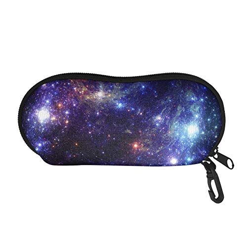 Snilety Sunglasses Soft Zip Case Neoprene Eyeglass Case Portable Glasses Pouch - Blue - One Size