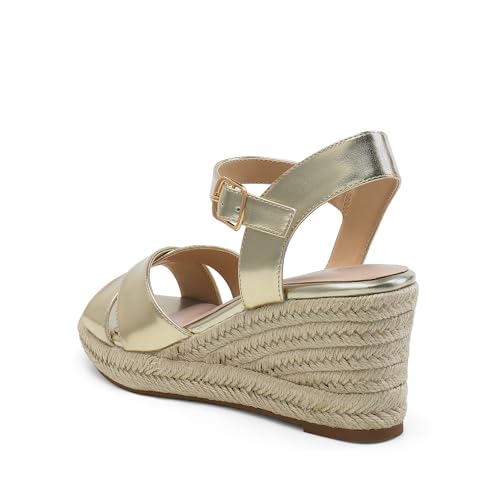 Image of DREAM PAIRS Women's Espadrille Wedge Sandals