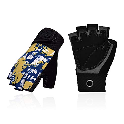 Vgo... Age 6-7 Kids Half-Finger Breathable Climbing Gloves Outdoor Adventure Gloves with Anti-Slip