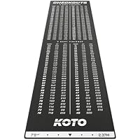 KOTO - Alfombra de Dardos Negra Checkout 237 x 60 cm, Protección