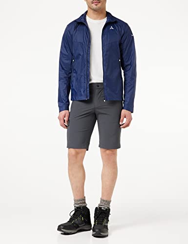 Schöffel Herren Shorts Folkstone, vielseitige kurze Wanderhose mit verstellbarem Bund, Outdoor Hose mit praktischen Taschen, asphalt, 56