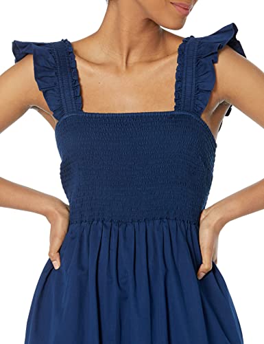 Image of The Drop Womens Kimi Ruffled Shoulder Smocked Midi Dress