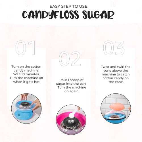 Baking Beauty and Beyond Premium Candy Floss Sugar 800g - Strawberry Flavour - Image 7