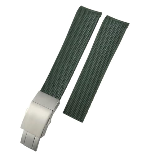 Bracelet de montre en caoutchouc bleu 21mm compatible Longines VHP