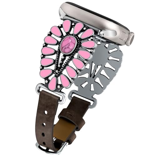 JR.DM ���U�[�o���h Apple Watch ���f�B�[�X 38/40/41/42/44/45/46/49mm�ɑΉ� �E�G�X�^���f�U�C�i�[ �{�[�z�[ �^�[�R�C�Y ���g�� �g���C�o�� �N���V�b�N�X�g���b�v iWatch Series 11 10 9 8 7