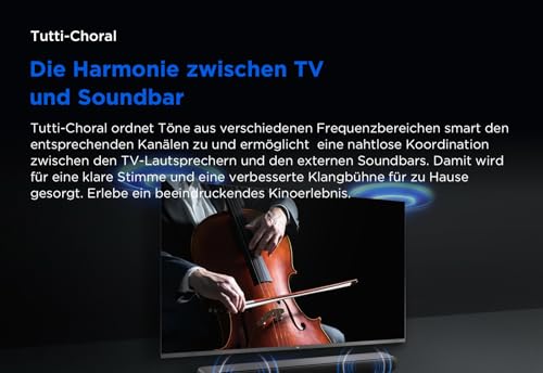 TCL S45HE Soundbar 2.0 Kanal, 100W Heimkino-Lautsprecher, Dolby Atmos, DTS Virtual:X, Sound Expansion, Bluetooth 5.2, HDMI eARC, USB, Optisch, Wandmontage möglich, Eine Fernbedienung