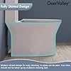 DeerValley Compact One-Piece Toilet for Small Bathrooms, Dual Flush 0.8/1.28 GPF, 900g MAP, Round Bowl, Soft-Close Seat, 12" Rough-In, Space-Saving Design