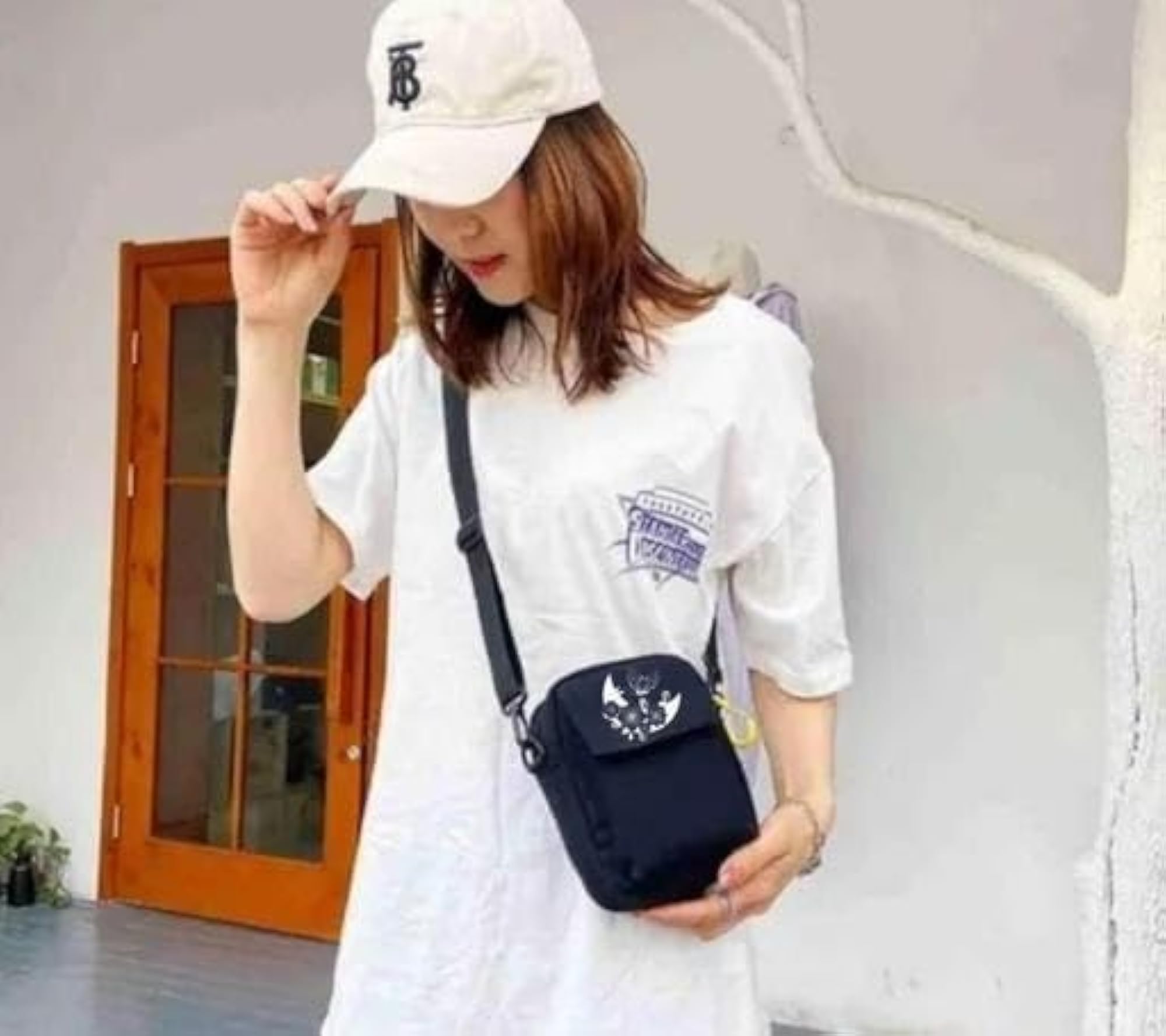 Compact Canvas Sling Bag, Small Crossbody Bag