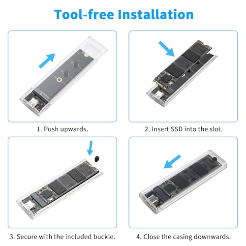 ELUTENG Transparent M.2 NVMe SSD Enclosure の商品画像 6