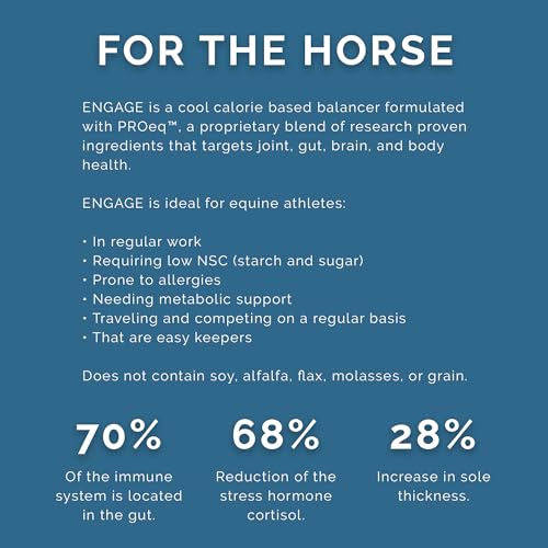 PRO Series Engage Cool Calorie Base Equine Feed, 40lbs - with PROeq for Joint, Gut, Brain & Body Health - Ideal for Easy Keepers - Low NSC, USDA Organic & Alfalfa-Free - Image 5
