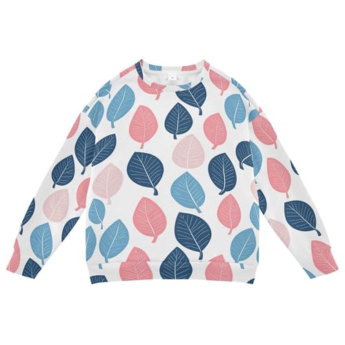 JUNZAN Colorful Leaves Kids Boys Sweatshirt Hoodie Fleece Sweatshirts for Boys Camping 4T