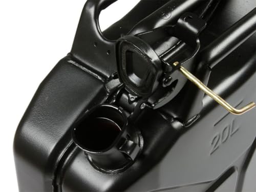 Galão Combustível Militar Preto, 20 Litros, para Jeep, UTV, Quadriciclo, Moto Offroad