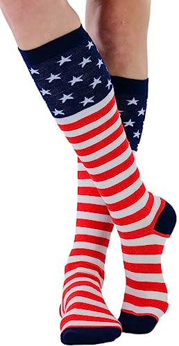 Image of ToBeInStyle Women's Colorful Patterned Design Knee High Socks
