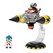 Sonic The Hedgehog Egg Mobile Battle Set with Sonic & Dr. Eggman 2.5 Inch Action Figures, Includes 14 Unique Pieces