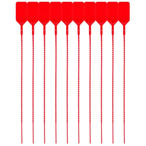 NationalFireSafetyEquipment LLC (1000 Pack) UL Rated Dateless Fire Extinguisher Tamper Seals Red, ?red