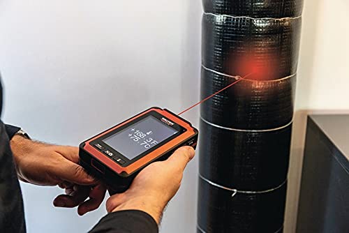 WALTER Multifunktionskamera 5-in-1, Endoskopkamera, Entfernungsmesser, Temperaturmesser, integrierte Schwanenhalsverlängerung, hochauflösendes Farbdisplay, Aufbewahrungstasche, LED-Arbeitslicht, Laser