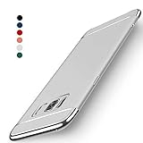 Galaxy S8 Case, NAISU Galaxy S8 Back Cover, Ultra Slim & Rugged Fit Shock Drop Proof Impact Resist Protective Case, 3 in 1 Hard Case for Samsung Galaxy S8 - Silver